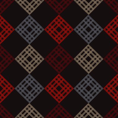 Dikişsiz soyut geometrik desen. Rhombus doku. Çalışmaları. Kuluçkalık ver. Doku karalamak. Tekstil rapport.