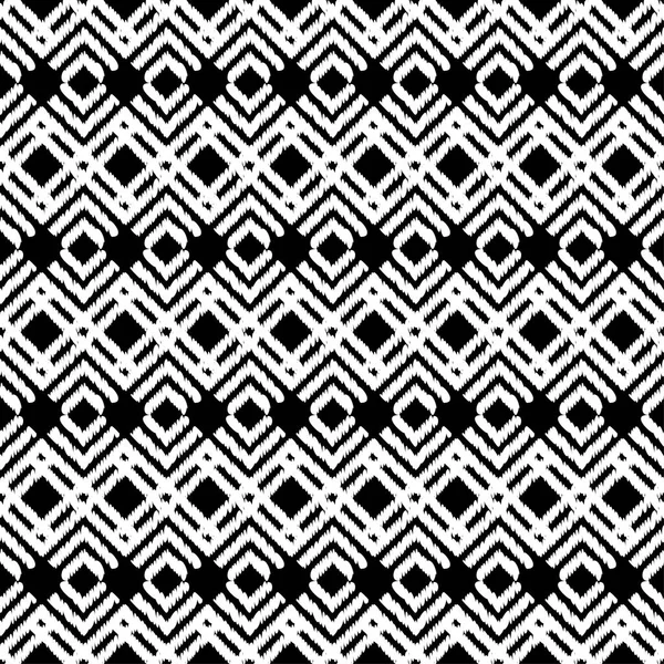 自由奔放に生きる民族のシームレスなパターン 孵化の手します 伝統的な飾り 幾何学的な背景 民俗モチーフ 繊維関係 — ストックベクタ