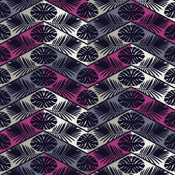 Fondo Vectorial Transparente Con Hojas Decorativas Textura Del Zigzag Textura — Vector de stock