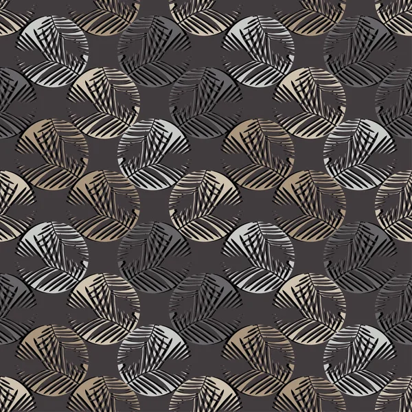 Polka dot seamless pattern. Halftone. Texture of palm leaves. Textile rapport.