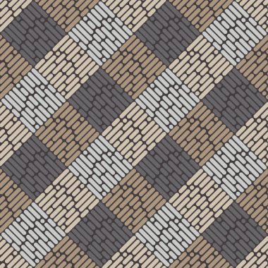 Dikişsiz soyut geometrik desen. Şeritler doku. Rhombus doku. Tekstil rapport.