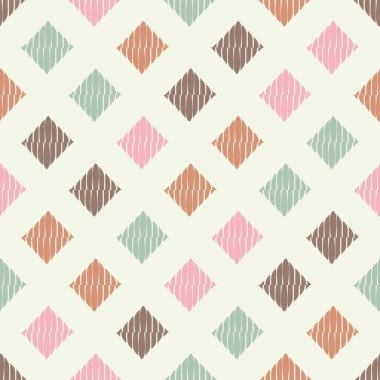 Dikişsiz soyut geometrik desen. Rhombus doku. Çalışmaları. Kuluçkalık ver. Doku karalamak. Tekstil rapport.