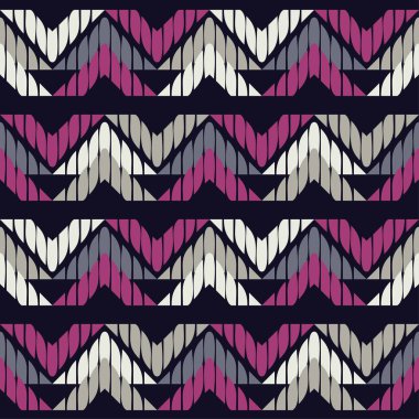 Dikişsiz soyut geometrik desen. Zigzag doku. Çalışmaları. Kuluçkalık ver. Doku karalamak. Tekstil rapport.