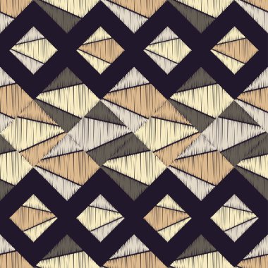 Dikişsiz soyut geometrik desen. Rhombus doku. Çalışmaları. Kuluçkalık ver. Doku karalamak. Tekstil rapport.