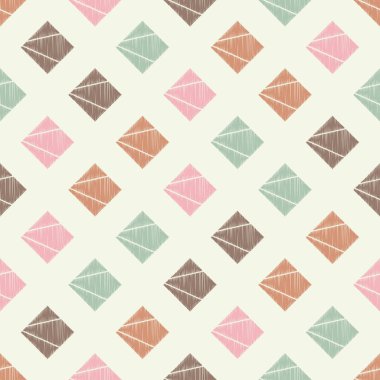 Dikişsiz soyut geometrik desen. Rhombus doku. Çalışmaları. Kuluçkalık ver. Doku karalamak. Tekstil rapport.