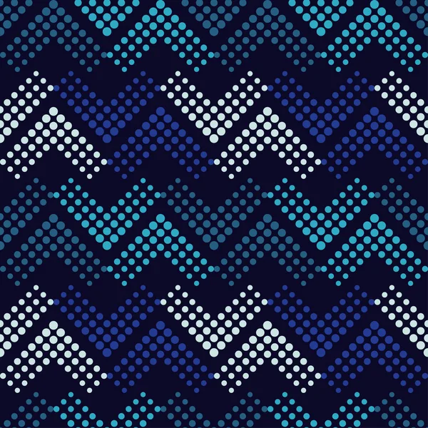 Nahtlose Abstrakte Geometrische Muster Die Textur Der Punkte Halbton Textilbeziehung — Stockvektor
