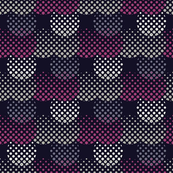 Tupfen Nahtloses Muster Die Textur Der Punkte Halbton Geometrischer Hintergrund — Stockvektor