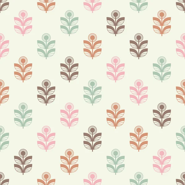 Dekoratif yaprakları ile sorunsuz arka plan. Çiçek mozaik. Tekstil rapport.