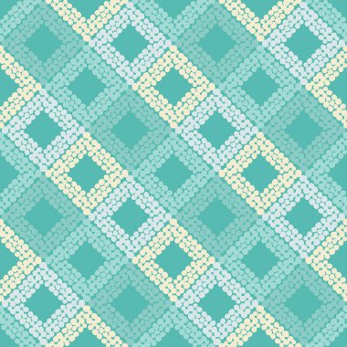 Dikişsiz soyut geometrik desen. Rhombus doku. Doku nokta. Çalışmaları. Kuluçkalık ver. Tekstil rapport.