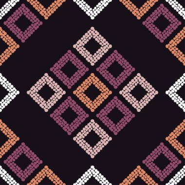 Dikişsiz soyut geometrik desen. Rhombus doku. Doku nokta. Çalışmaları. Kuluçkalık ver. Tekstil rapport.