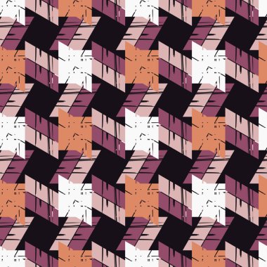 Dikişsiz soyut geometrik desen. Şeritler doku. Çalışmaları. Kuluçkalık ver. Tekstil rapport.