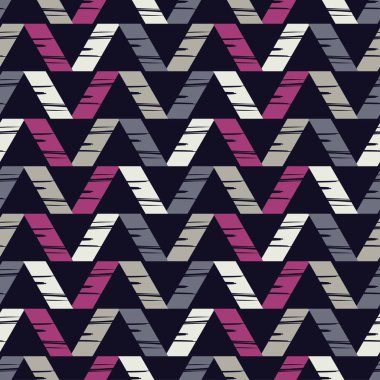 Dikişsiz soyut geometrik desen. Şeritler doku. Çalışmaları. Kuluçkalık ver. Tekstil rapport.