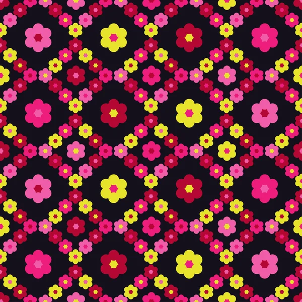 Нежный Цветочный Узор Фон Текстуры Декоративный Цветочный Орнамент Текстильное Взаимопонимание — стоковый вектор