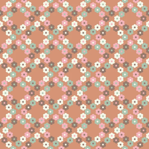 Nahtloses Blumenmuster Hintergrund Textur Dekorative Florale Ornamente Textilbeziehung — Stockvektor