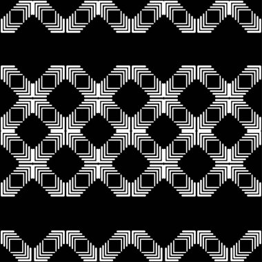 Dikişsiz soyut geometrik desen. Şeritler ve edikula doku. Tekstil rapport.