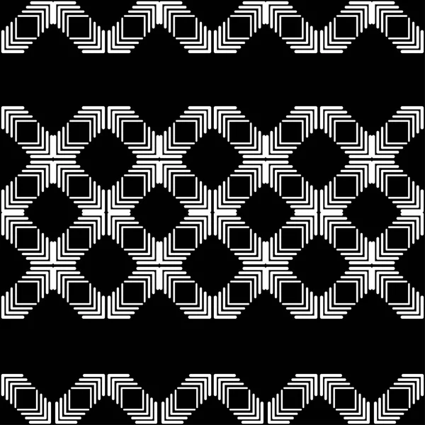 シームレスな抽象的な幾何学模様 ストリップや菱形のテクスチャ 繊維関係 — ストックベクタ