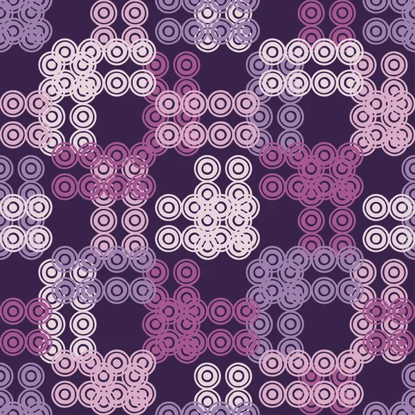 Polka Dot Seamless Pattern Hand Hatching Brushwork Geometric Background Scribble — Stock Vector