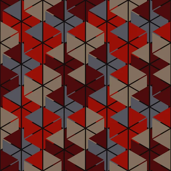 Model Geometric Abstract Fără Sudură Textura Hexagonică Raport Textil — Vector de stoc