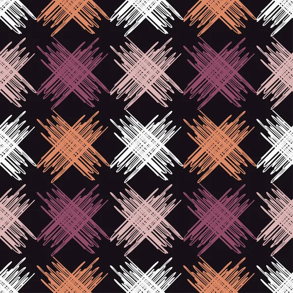 Dikişsiz soyut geometrik desen. Doku ile haçlar. Doku karalamak. Çalışmaları. Tekstil rapport.