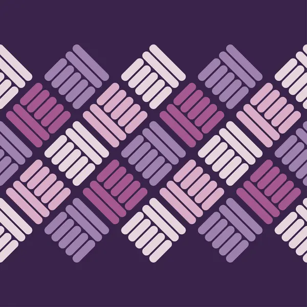 Nahtlose Abstrakte Geometrische Muster Textur Von Streifen Und Rauten Textilbeziehung — Stockvektor
