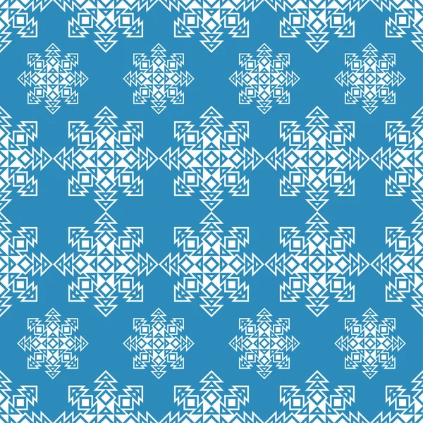 Naadloze Vector Achtergrond Met Decoratieve Sneeuwvlokken Winter Patroon Textiel Rapport — Stockvector