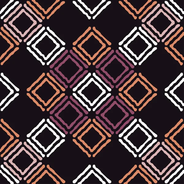 Ethnic Boho Seamless Pattern Traditional Ornament Geometric Background Tribal Pattern — Stock Vector