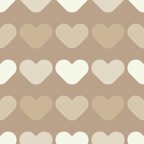 Seamless Background Decorative Hearts Valentine Day Simple Design Textile Rapport — Stock Vector