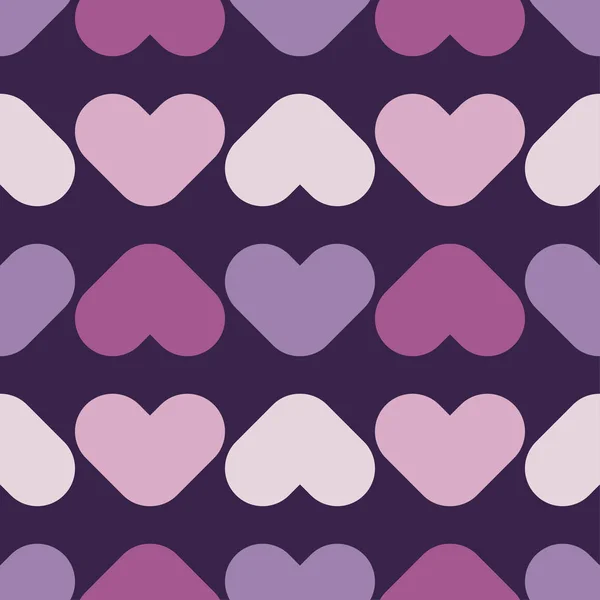 Fondo Sin Costuras Con Corazones Decorativos Día San Valentín Diseño — Vector de stock