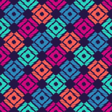 Dikişsiz soyut geometrik desen. Mozaik doku. Çalışmaları. Kuluçkalık ver. Tekstil rapport.