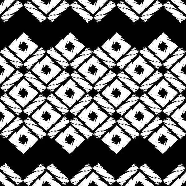 Bezproblémové Abstraktní Geometrický Vzor Mozaika Textura Rukopis Ruční Líhnutí Textilní — Stockový vektor