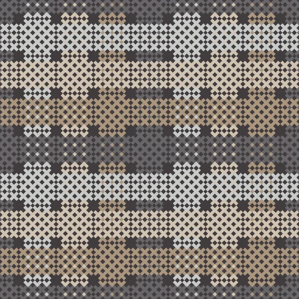 Patrón Geométrico Abstracto Sin Costuras Textura Mosaica Punto Cruz Relación — Vector de stock