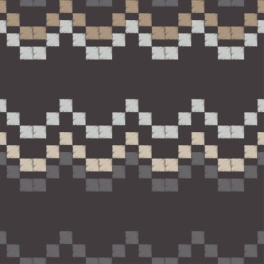 Dikişsiz soyut geometrik desen. Piksel deseni. Mozaik doku. Çalışmaları. Kuluçkalık ver. Doku karalamak. Tekstil rapport.