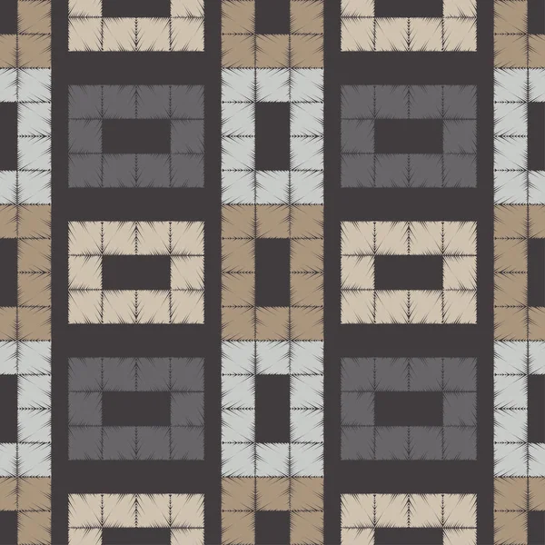 Modèle Géométrique Abstrait Sans Couture Motif Des Pixels Texture Mosaïque — Image vectorielle