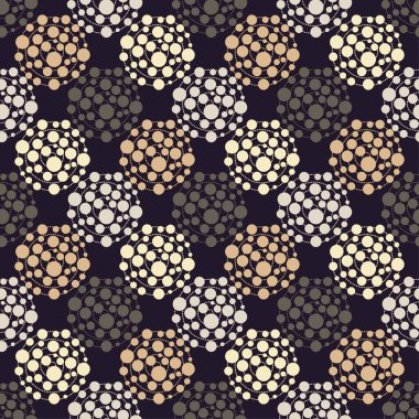 Polka dot seamless modeli. Geometrik arka plan. Balonlu illüstrasyon. extile uyum.