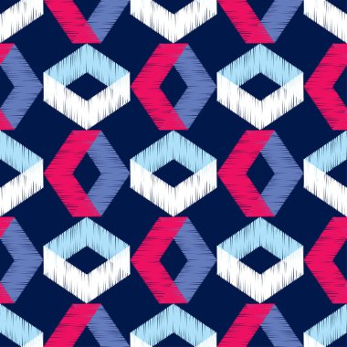 Dikişsiz soyut geometrik desen. Mozaik doku. Çalışmaları. Kuluçkalık ver. Doku karalamak. Tekstil rapport.