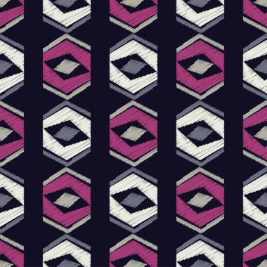 Etnik boho seamless modeli. Geleneksel süs. Geometrik arka plan. Kabile desen. Halk motif. Tekstil rapport.