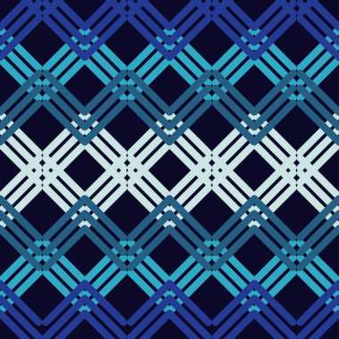 Dikişsiz soyut geometrik desen. Mozaik doku. Şeritler doku. Tekstil rapport.