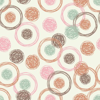 Polka dot seamless modeli. Geometrik arka plan. Çalışmaları. Kuluçkalık ver. Doku karalamak. extile uyum.