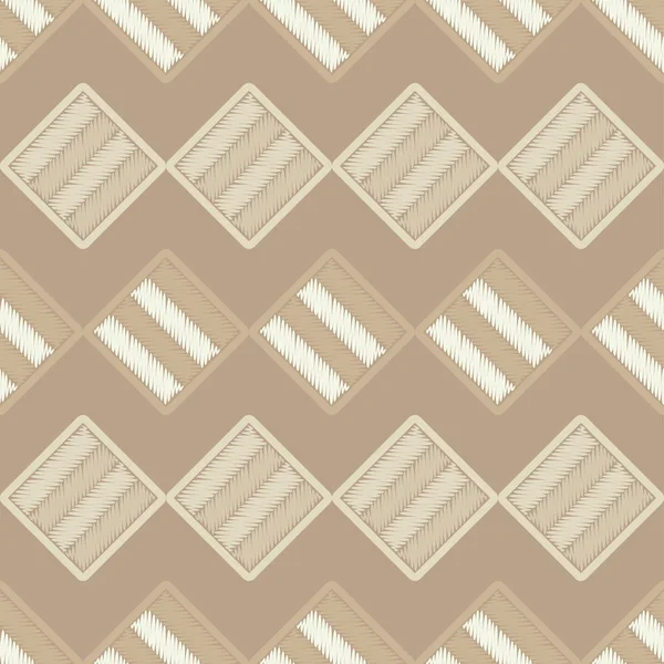 Modèle Géométrique Abstrait Sans Couture Texture Mosaïque Brushwork Éclosion Des — Image vectorielle