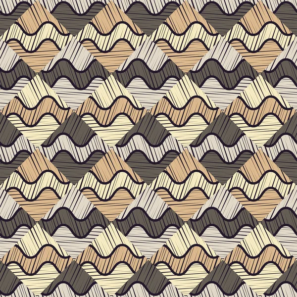 Modèle Géométrique Abstrait Sans Couture Texture Mosaïque Brushwork Éclosion Des — Image vectorielle