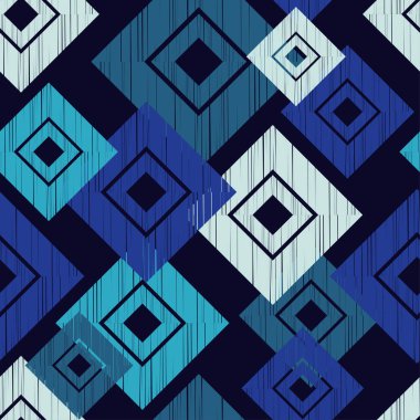 Dikişsiz soyut geometrik desen. Mozaik doku. Çalışmaları. Kuluçkalık ver. Doku karalamak. Tekstil rapport.