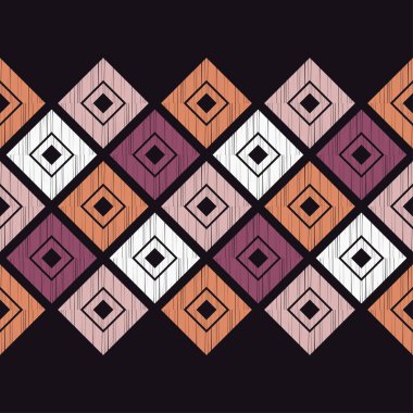 Dikişsiz soyut geometrik desen. Mozaik doku. Çalışmaları. Kuluçkalık ver. Doku karalamak. Tekstil rapport.