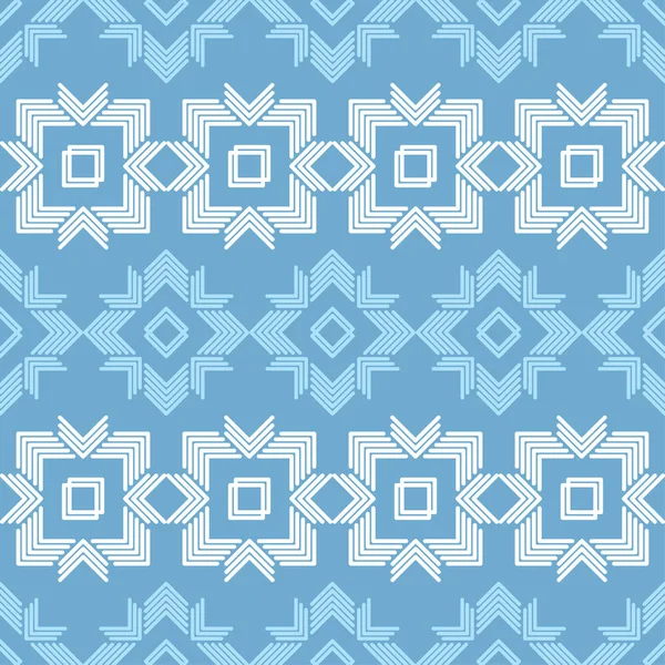 Ethnische Boho Nahtlose Muster Traditionelles Ornament Geometrischer Hintergrund Stammesmuster Volksmotiv — Stockvektor