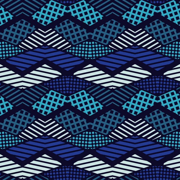 Dikişsiz soyut geometrik desen. Altıgen yanarak bahislerin doğru şekilleri. Doku stripes, çekler, nokta. Tekstil rapport.