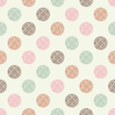 Polka dot seamless modeli. Geometrik arka plan. Renkli topları. extile uyum.