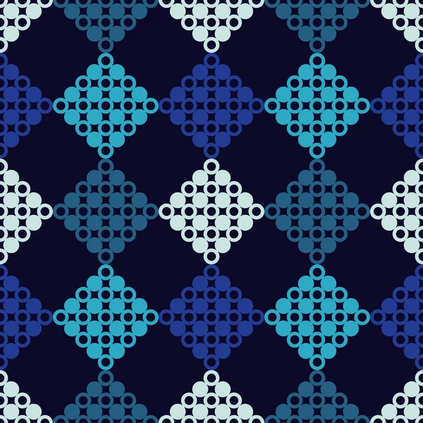 水玉シームレス パターン 幾何学的な背景 ドット ボタン 繊維関係 — ストックベクタ