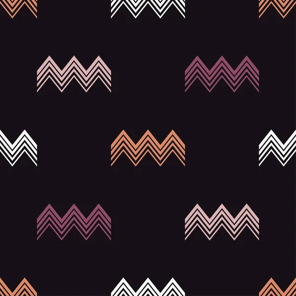 Nahtlose Abstrakte Geometrische Muster Mosaikstruktur Zickzackbeschaffenheit Textilbeziehung — Stockvektor