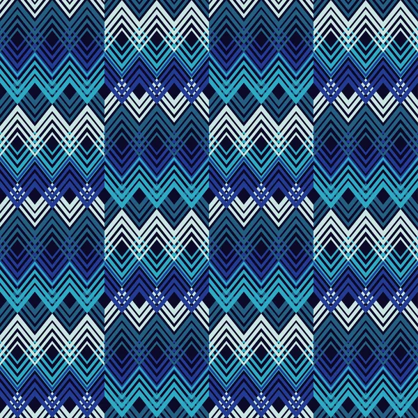 Bezproblémové Abstraktní Geometrický Vzor Mozaika Textura Klikatá Textura Textilní Program — Stockový vektor