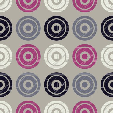 Polka dot seamless modeli. Geometrik arka plan. Nokta, daireler ve düğmeler. extile uyum.
