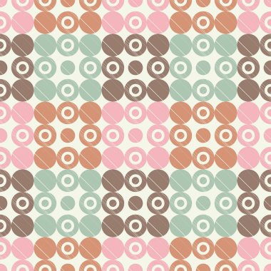 Polka dot seamless modeli. Geometrik arka plan. Nokta, daireler ve düğmeler. extile uyum.